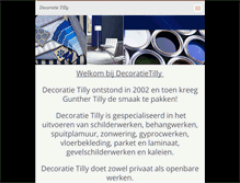 Tablet Screenshot of decoratietilly.be